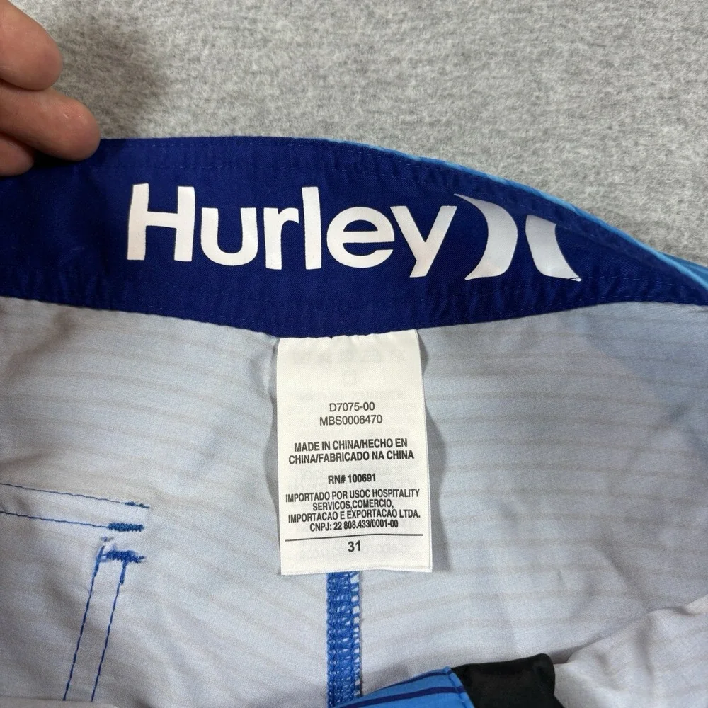 Hurley Phantom USA Olympic Team Board Shorts Mens Size 31 Swim Trunks Blue Rio